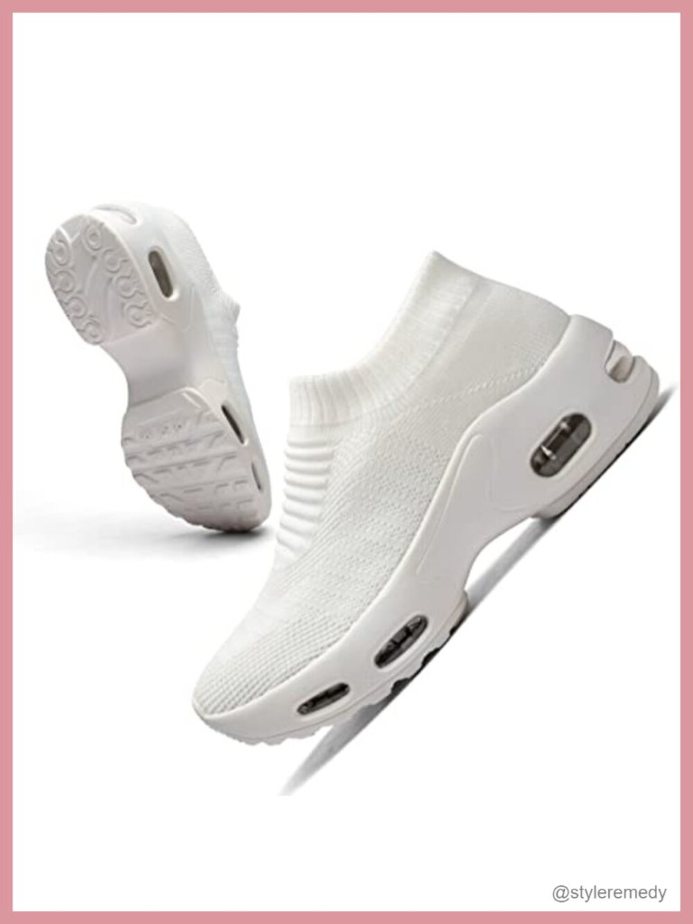 Womens Slip On Sock Sneakers Mesh Walking Shoes Arch Support Air Cushion